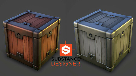 Stylized Wood and Metal - Substance Designer