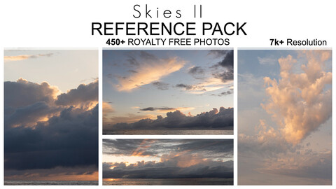 Reference Pack - Skies II - 450+ Royalty Free Photos