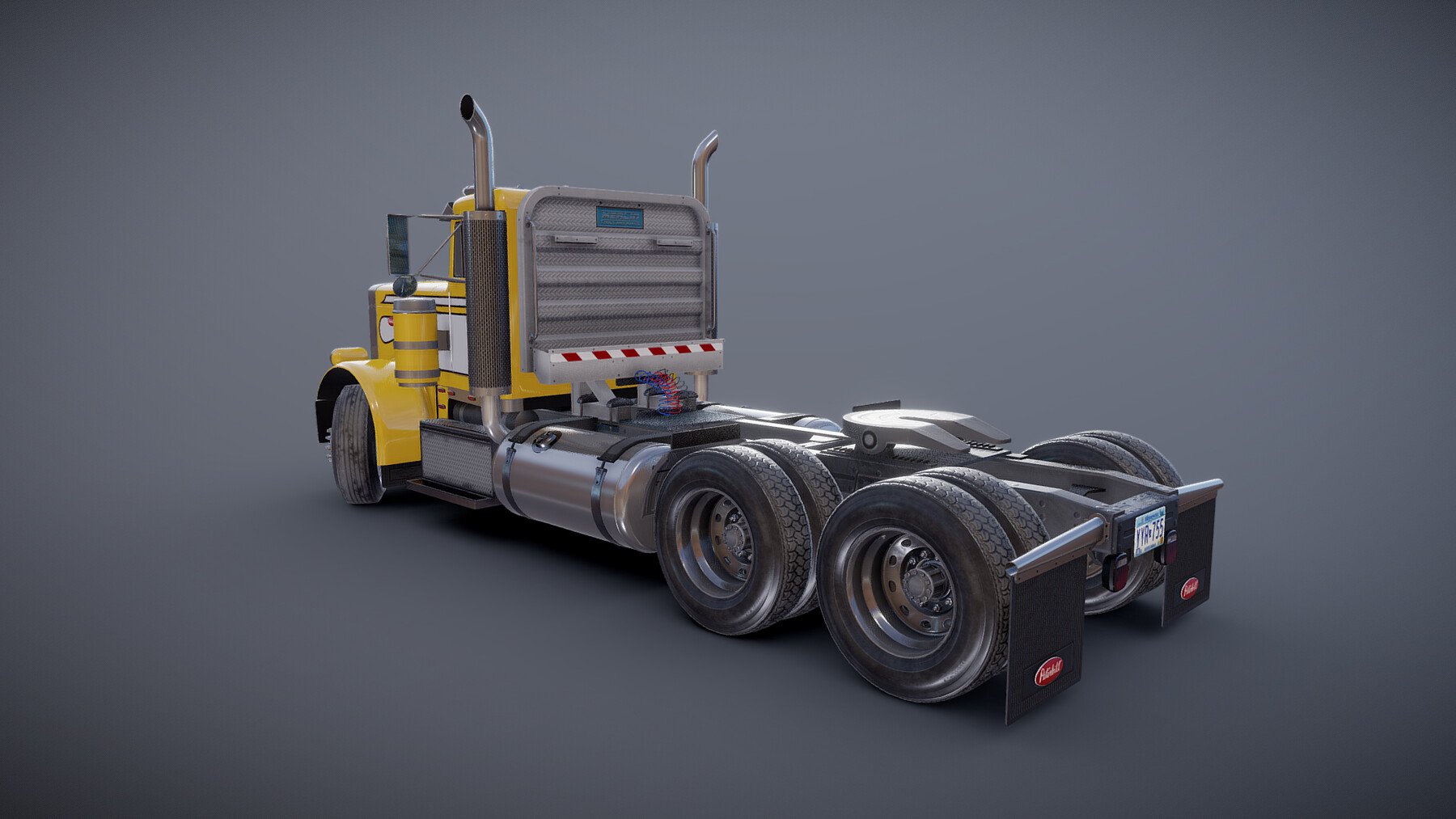 ArtStation - 1975 Peterbilt 359 daycab tr | Game Assets