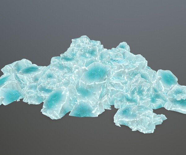 ArtStation Icy Rock Set Game Assets