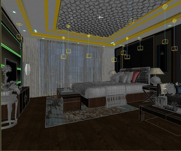ArtStation - Stylish master bedroom design 67 | Resources