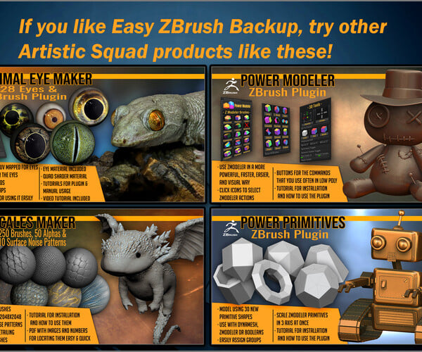 what is the zbrush backup disc