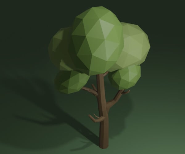 ArtStation - Tree low-poly | Game Assets