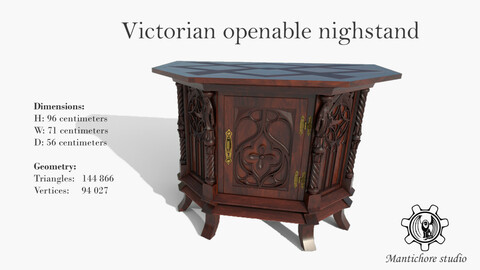 Victorian openable nighstand