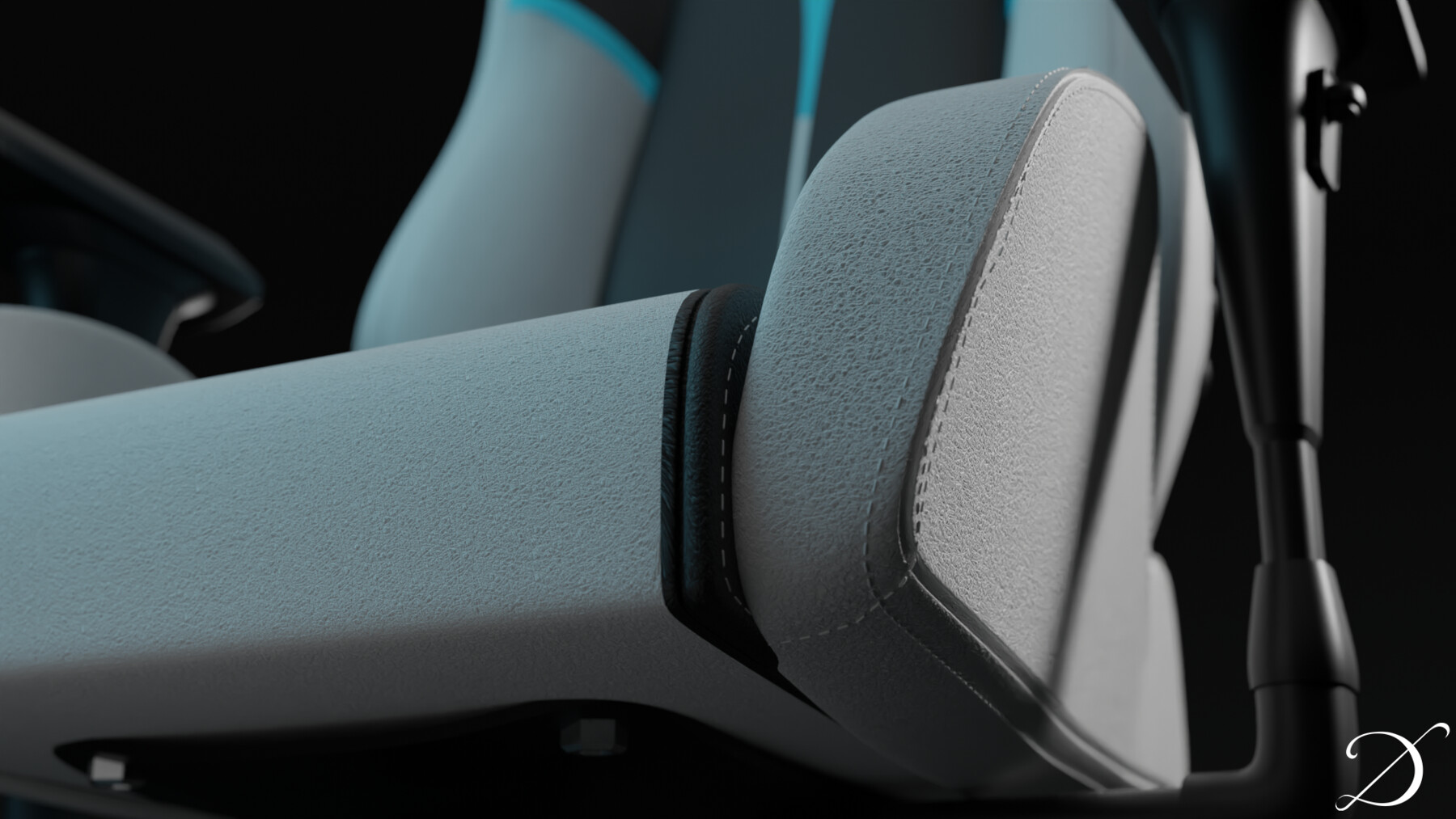 Artstation Alienware S5000 Gaming Chair Game Assets