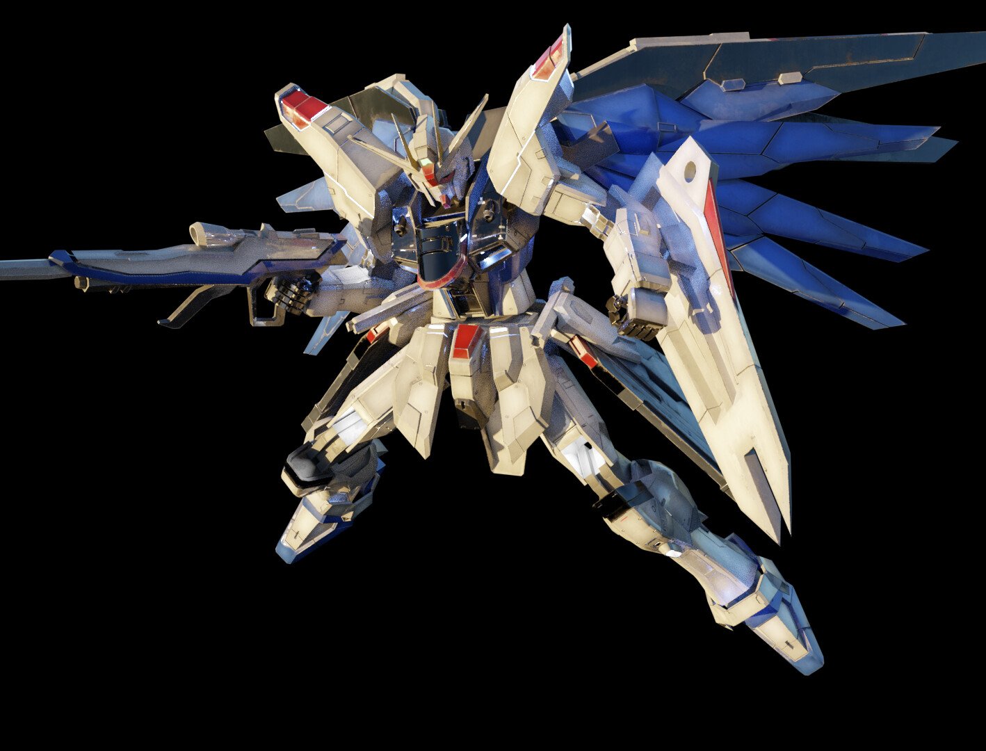 ArtStation - FREEDOM GUNDAM 3d model rigged with texture | Resources