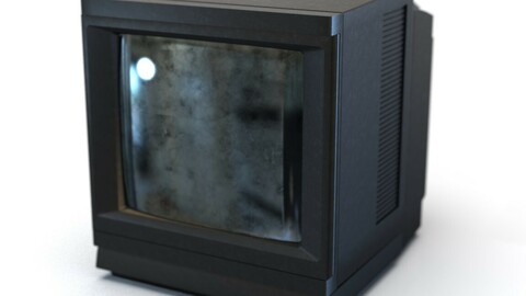 CRT TV 3D Model