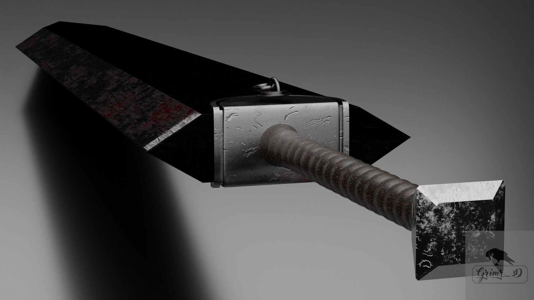 dragon slayer sword from berserk, 3D CAD Model Library