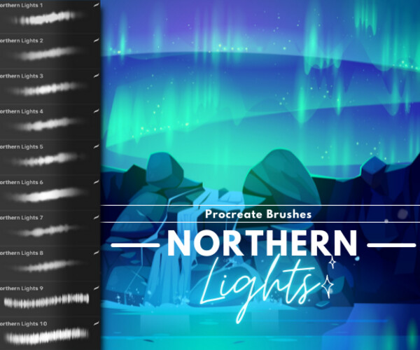 northern lights brush procreate free