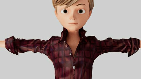 3D BOY Cartoon Stylized Character