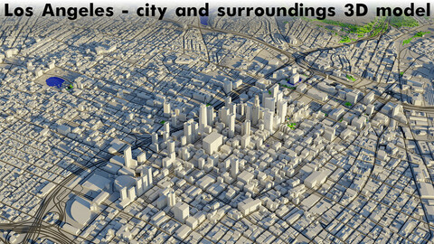 Los Angeles - city and surroundings 3D model