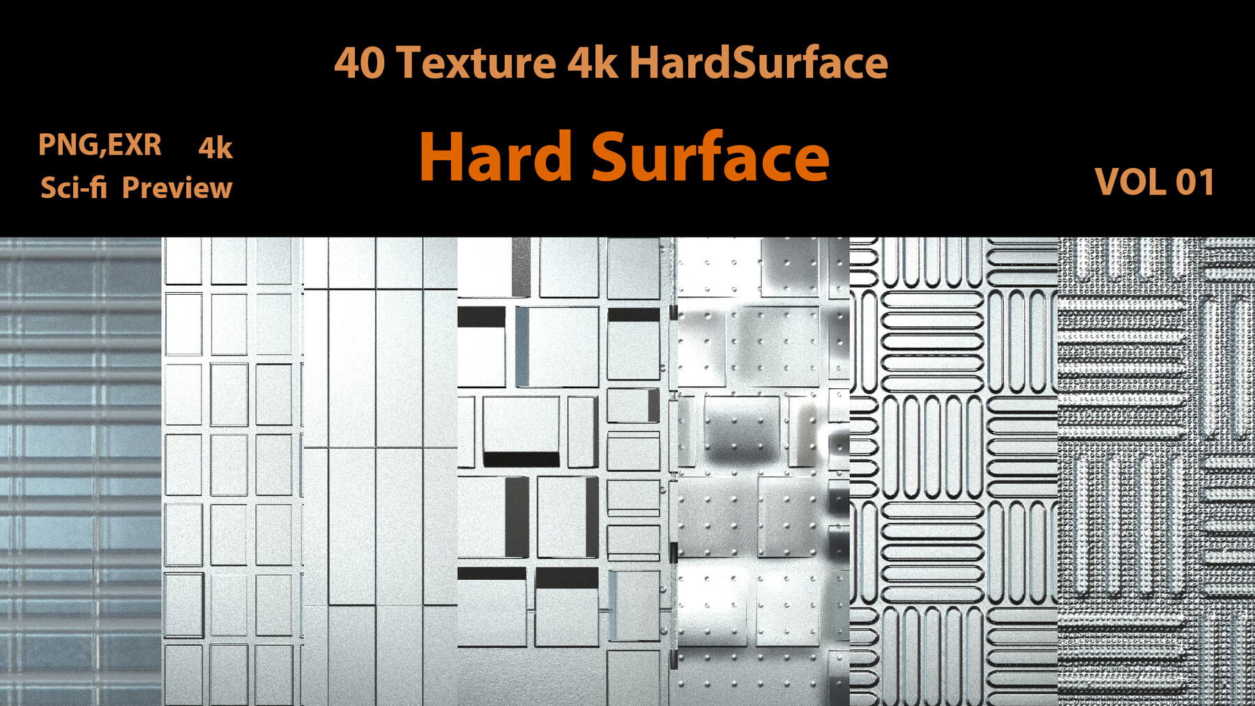 ArtStation 40 Hard Surface TextureVOL 01 Resources