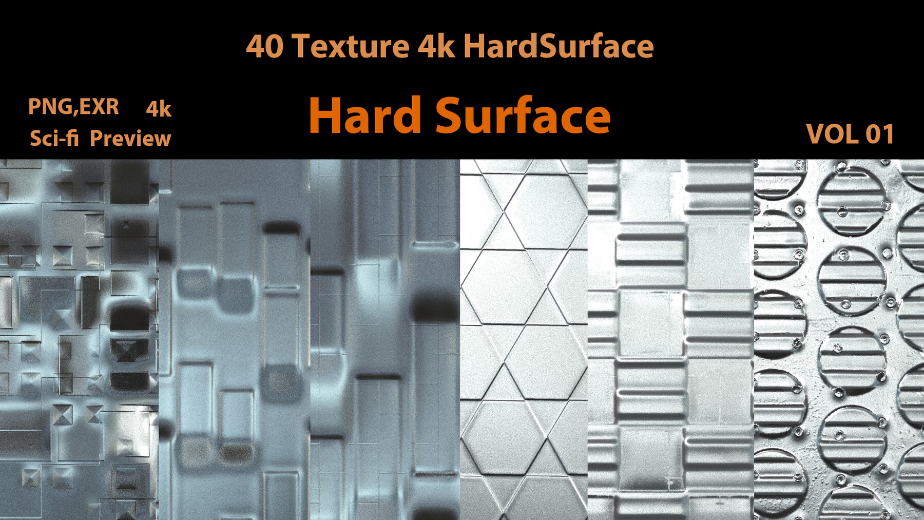 ArtStation 40 Hard Surface TextureVOL 01 Resources