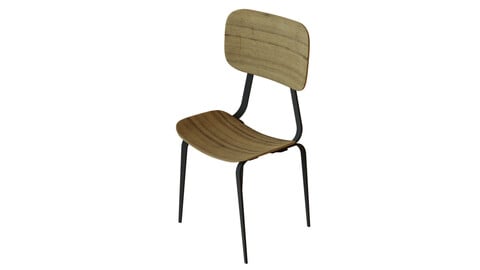 Wood Chair (CW-1) Free 3D model