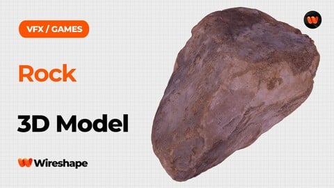 Rock Raw Scanned 3D Model