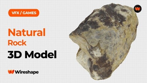 Natural Rock Raw Scanned 3D Model