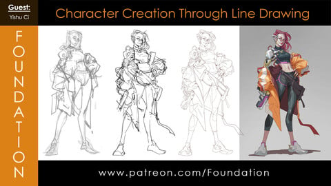 Foundation Art Group - Character Creation Through Line Drawing with Yishu Ci