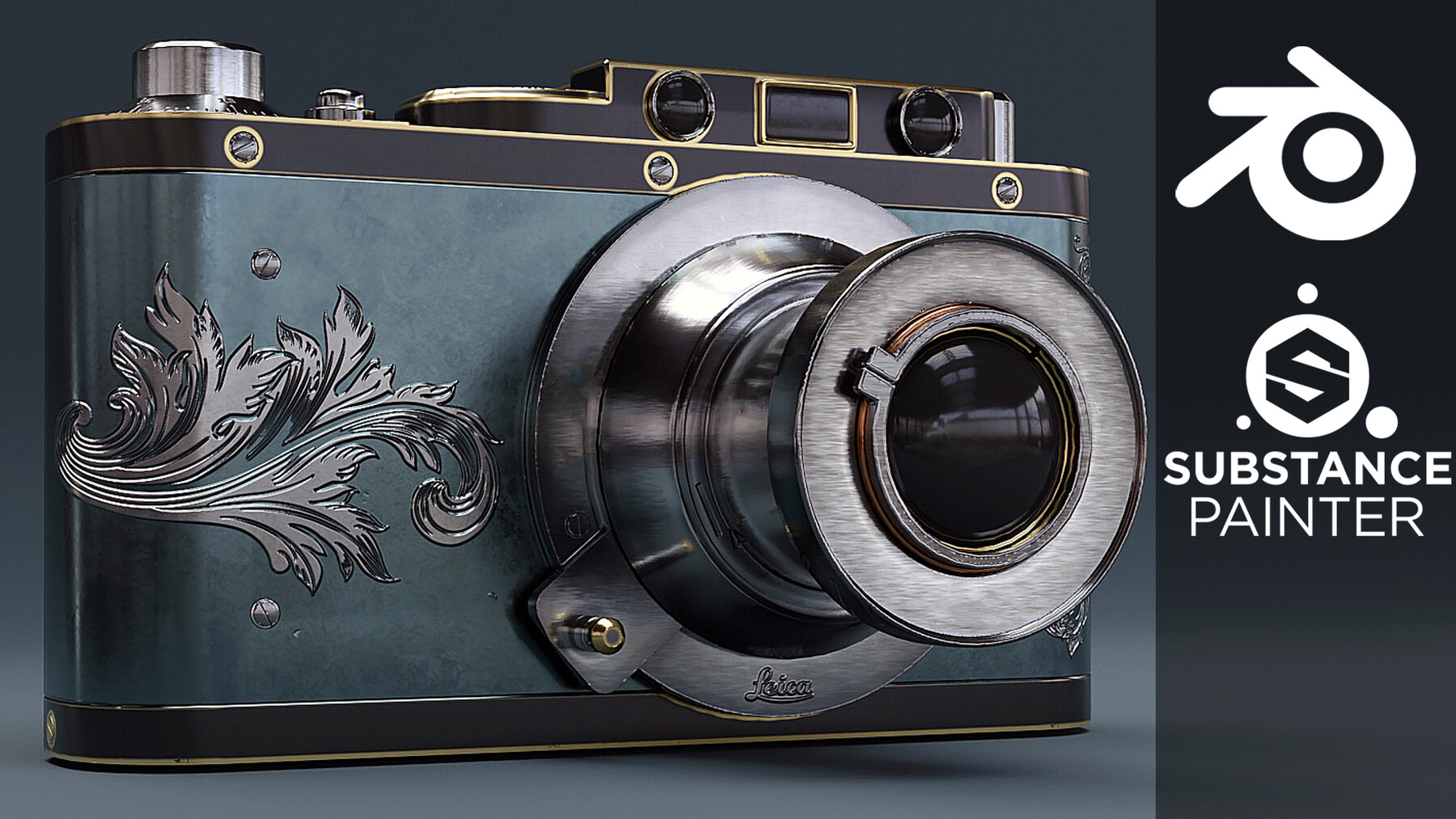ArtStation Create a Vintage Camera Prop in Blender and Substance