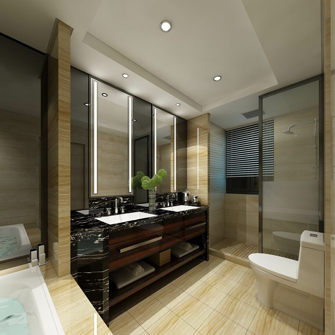 ArtStation - bathroom design complete model 155 | Resources