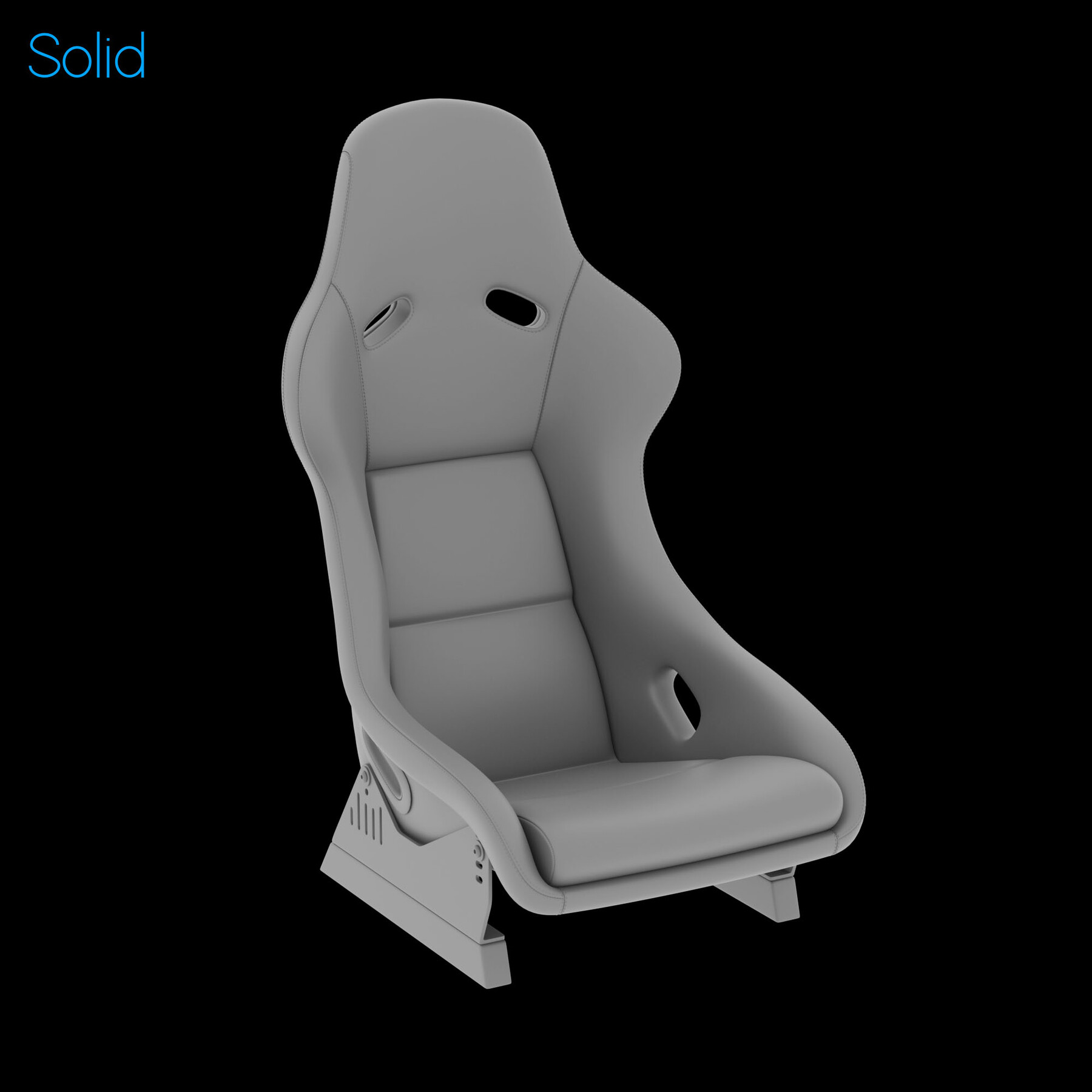 ArtStation RECARO Pole Position Car Racing Seat 3D Model Resources