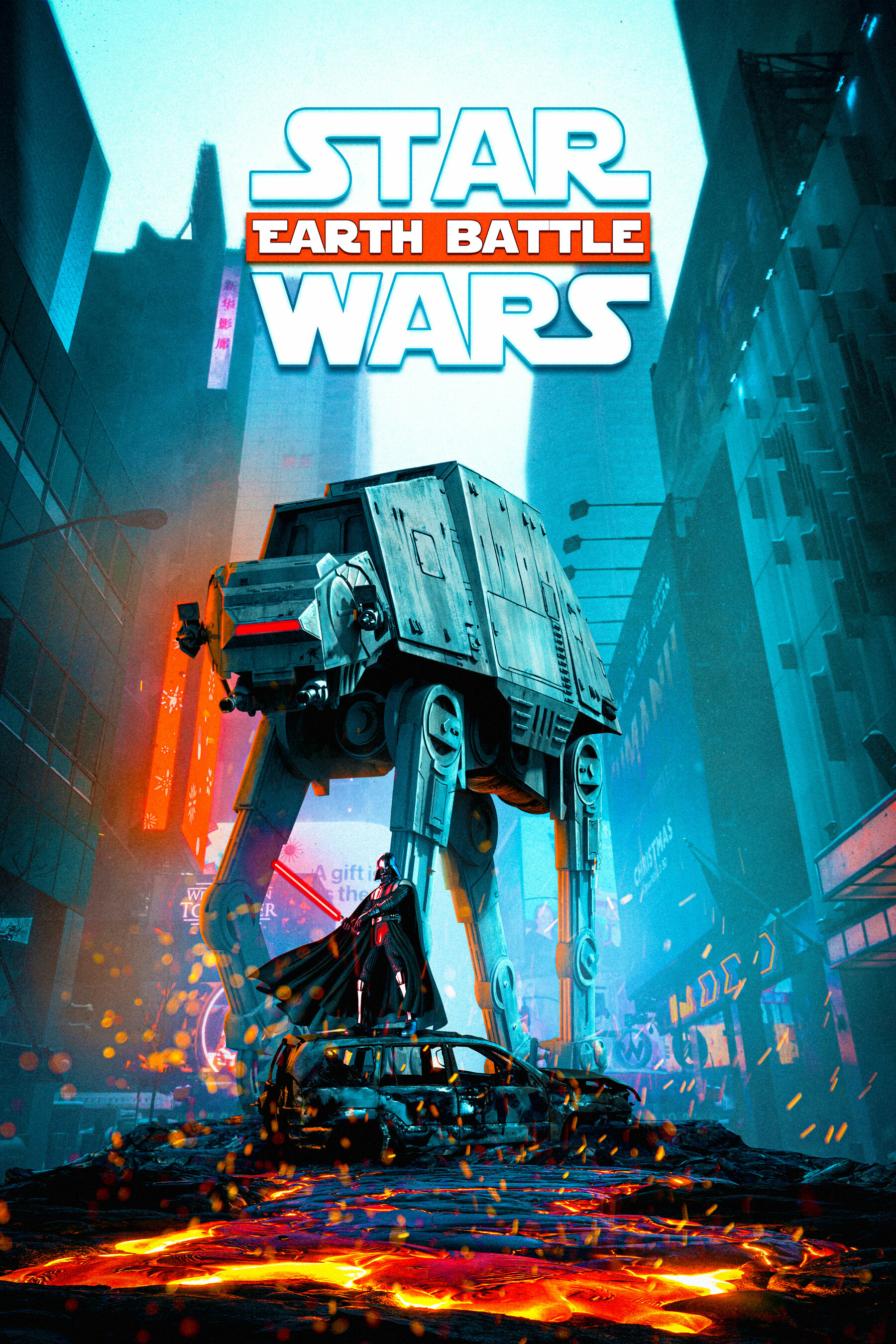 US dollar Bezet accessoires ArtStation - Star Wars Earth Battle Poster | Artworks