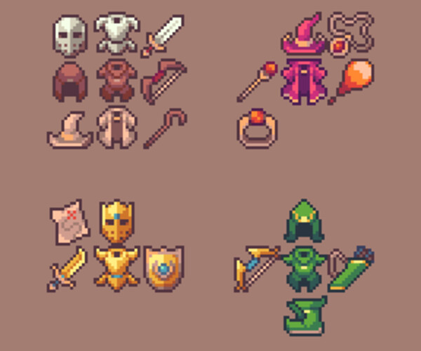 Fantasy Icon Pixel Pack in 2D Assets - UE Marketplace