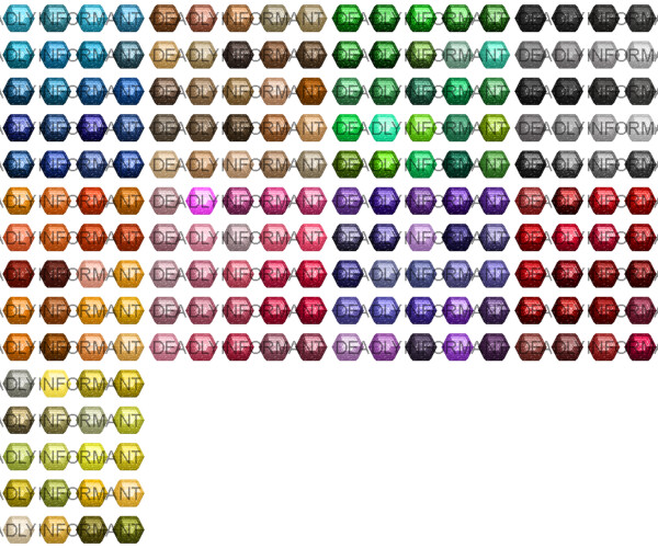 FC Polychromos Faceted Gemstone color combinations - Coloring with