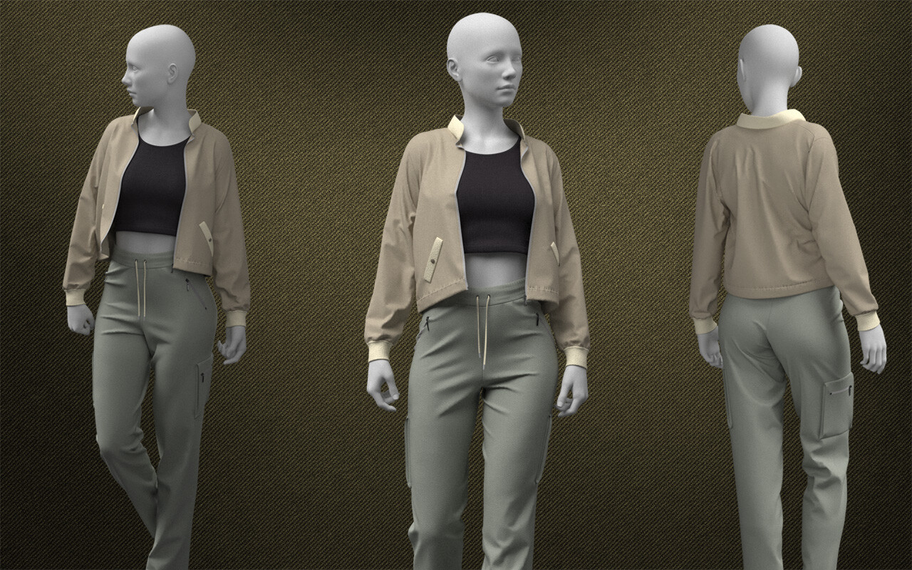 Female Outfit - 3D Model by EdwardM
