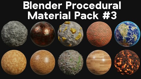 Blender Procedural Material Pack #3