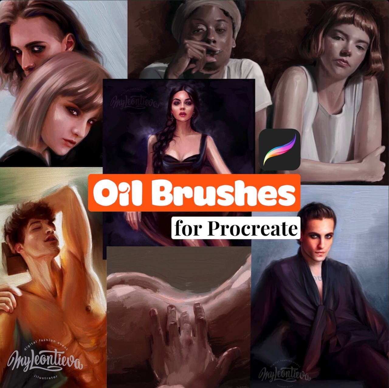ArtStation Oil brushset for Procreate Brushes