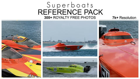 Reference Pack - Superboats - 300+ Royalty Free Photos