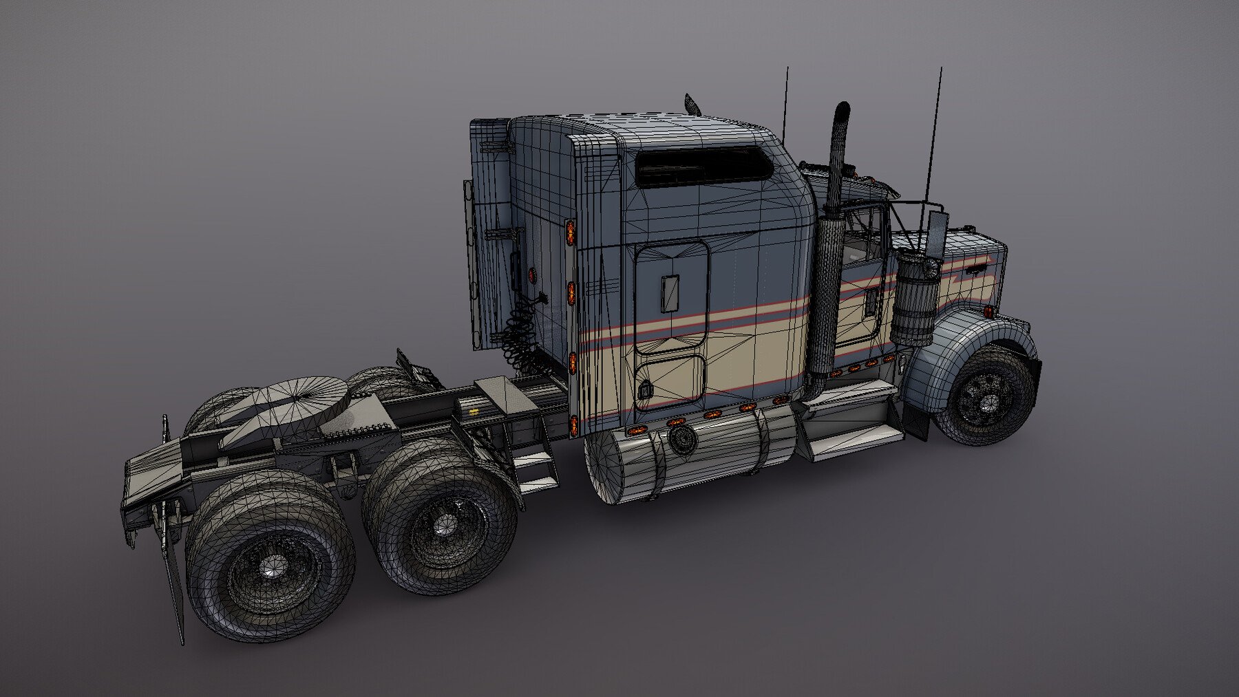 ArtStation - Kenworth W900 semitruck | Game Assets