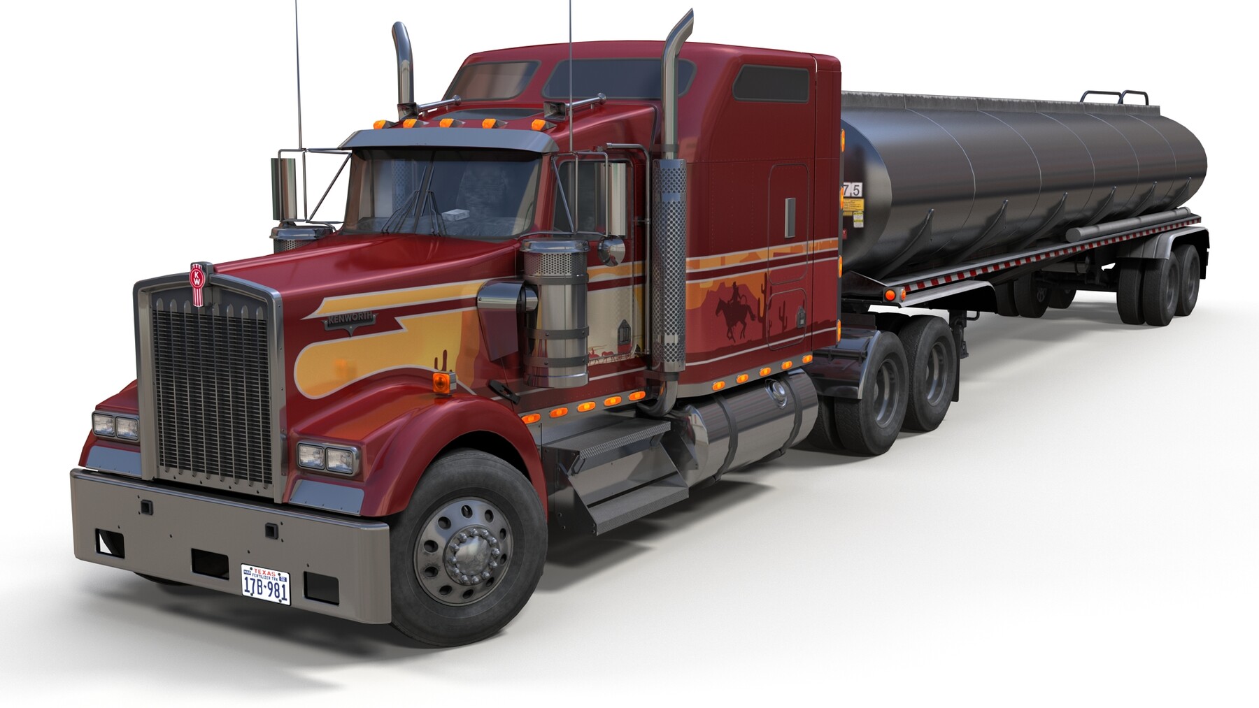 Veaceslav Condraciuc Kenworth W900 tanker trailer