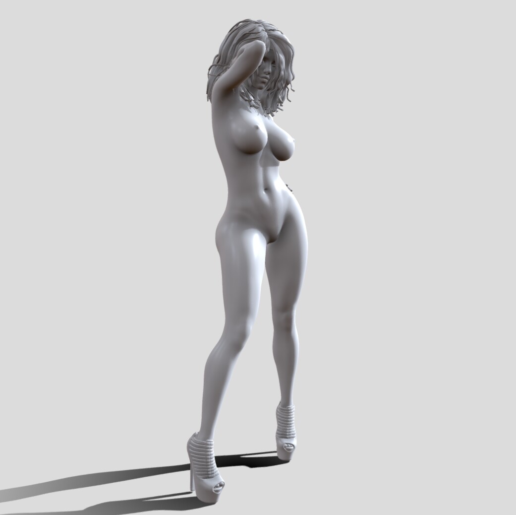 Woman nude 3d printable model.