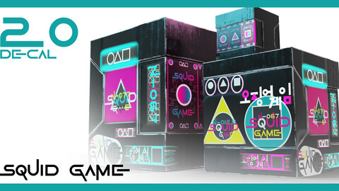 20 Squid Game Decal Set