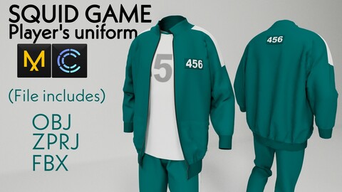 Squid game player's uniform