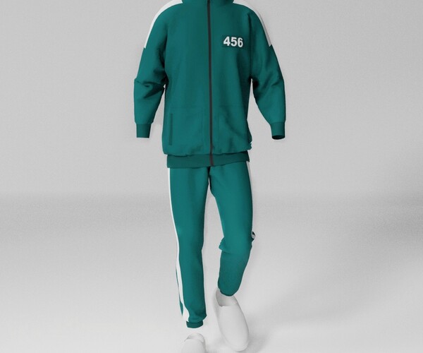 ArtStation Squid game player's uniform Game Assets