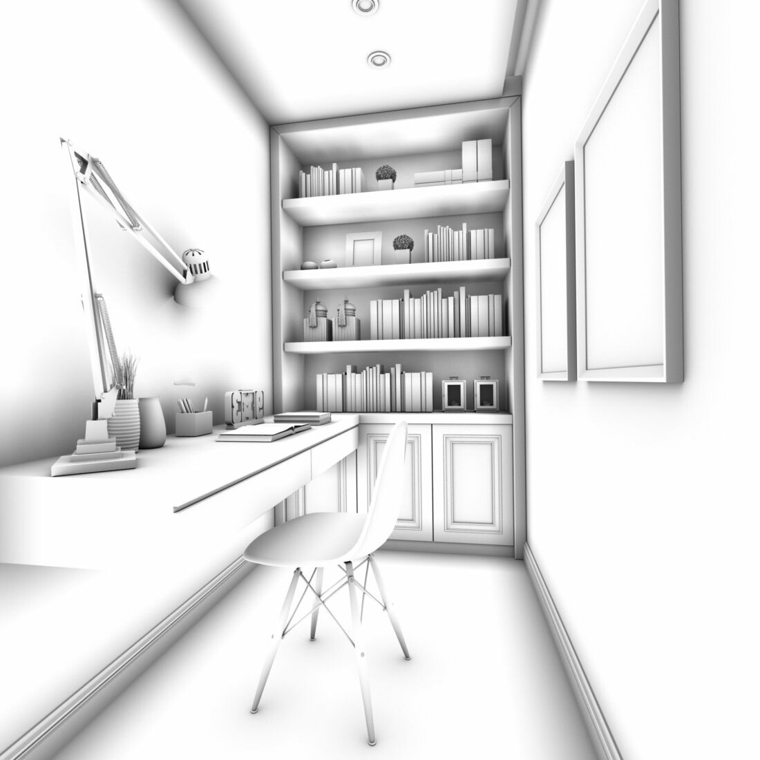 ArtStation - Family - Office - Study room -0209 | Resources
