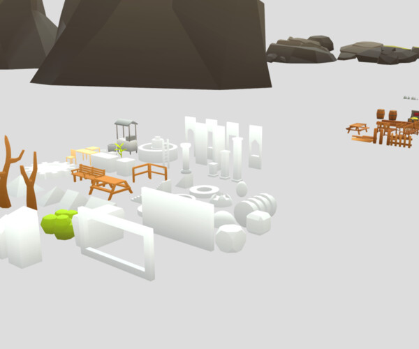 ArtStation - Low Poly Mega Pack with shared texturing | Game Assets