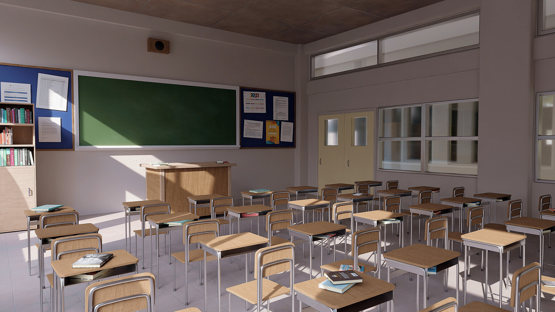 ArtStation - Classroom Environment Creation in BLENDER | Tutorials