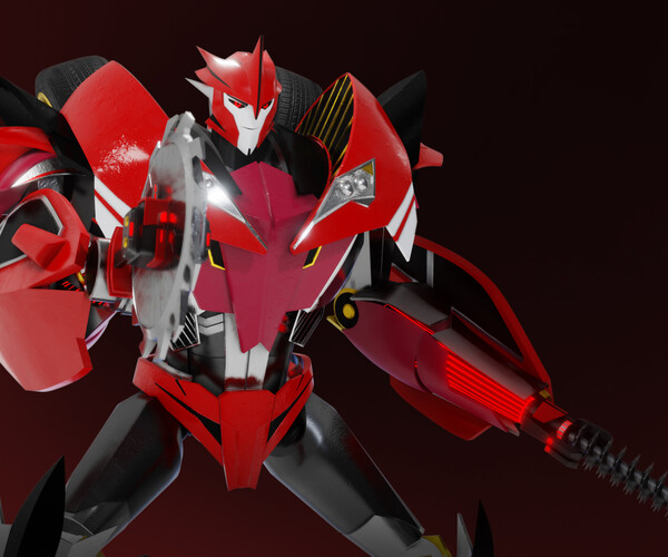 ArtStation - Knockout Transformers Prime 3D Character Rig