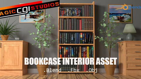Bookcase Interior Asset