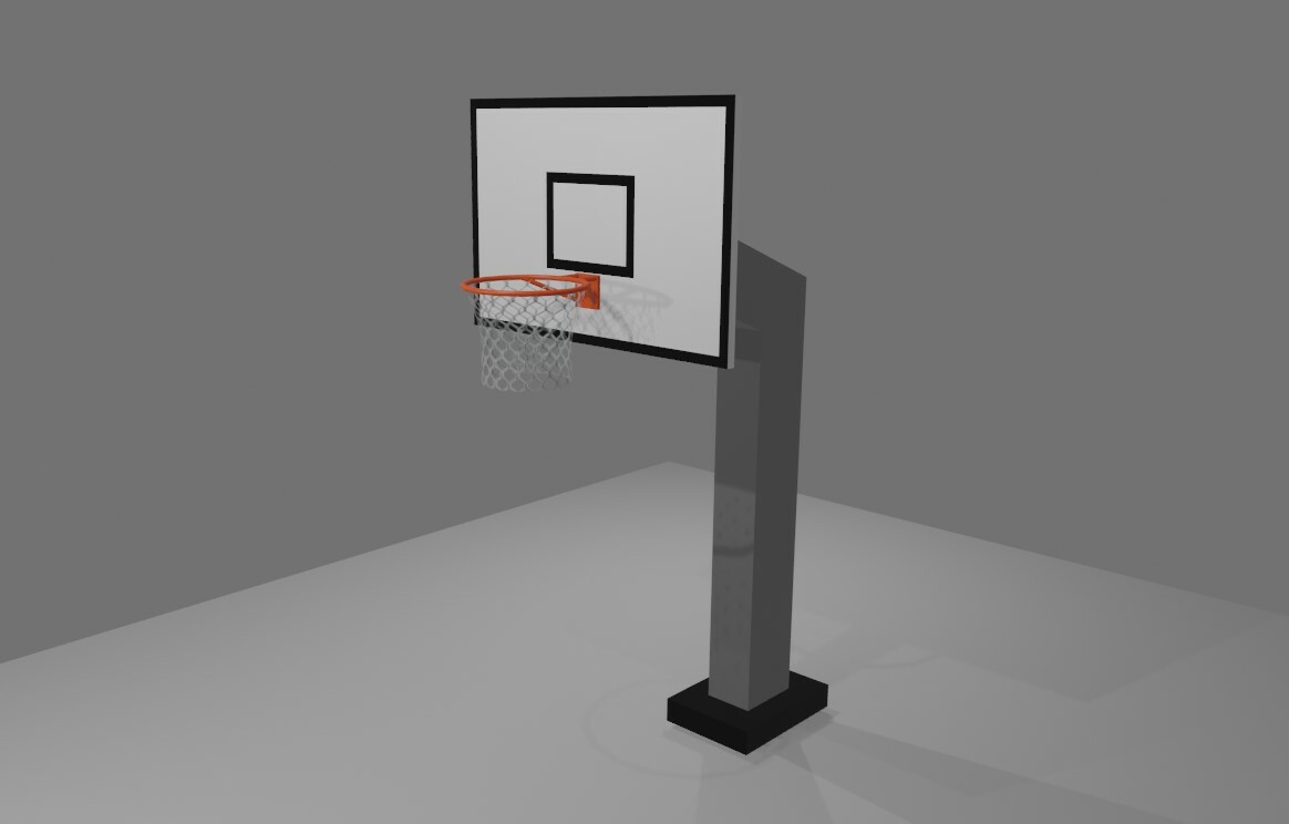 ArtStation - Basketball Hoop System 3D Model