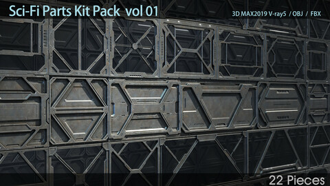 Sci-Fi Parts Kit Pack  vol 01