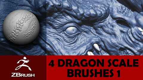 Dragon Scale Brushes and Alphas Pack 1