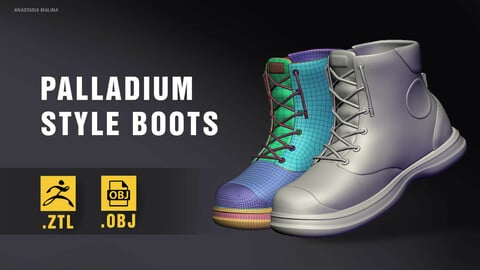 Palladium style boots (.ZTL+.OBJ)