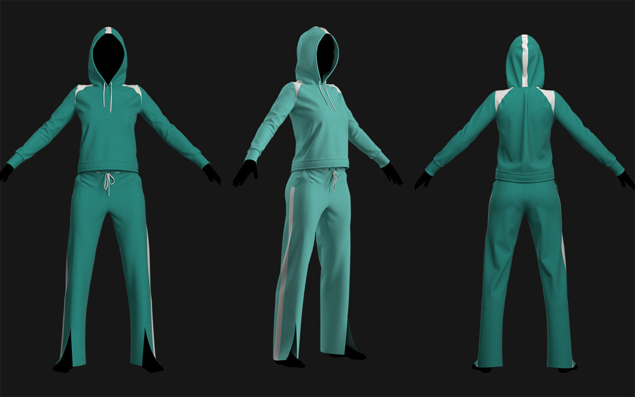 ArtStation - Female sport outfit | Game Assets