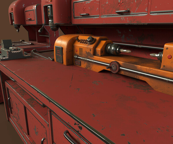 ArtStation - industrial work assets game ready low poly and high poly ...