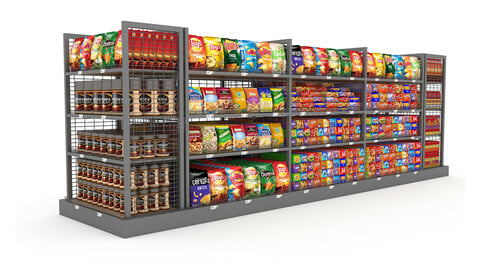 3D Market snack section