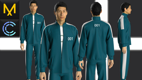 New concept Marvelous Clo3D Outfit Male Squid game